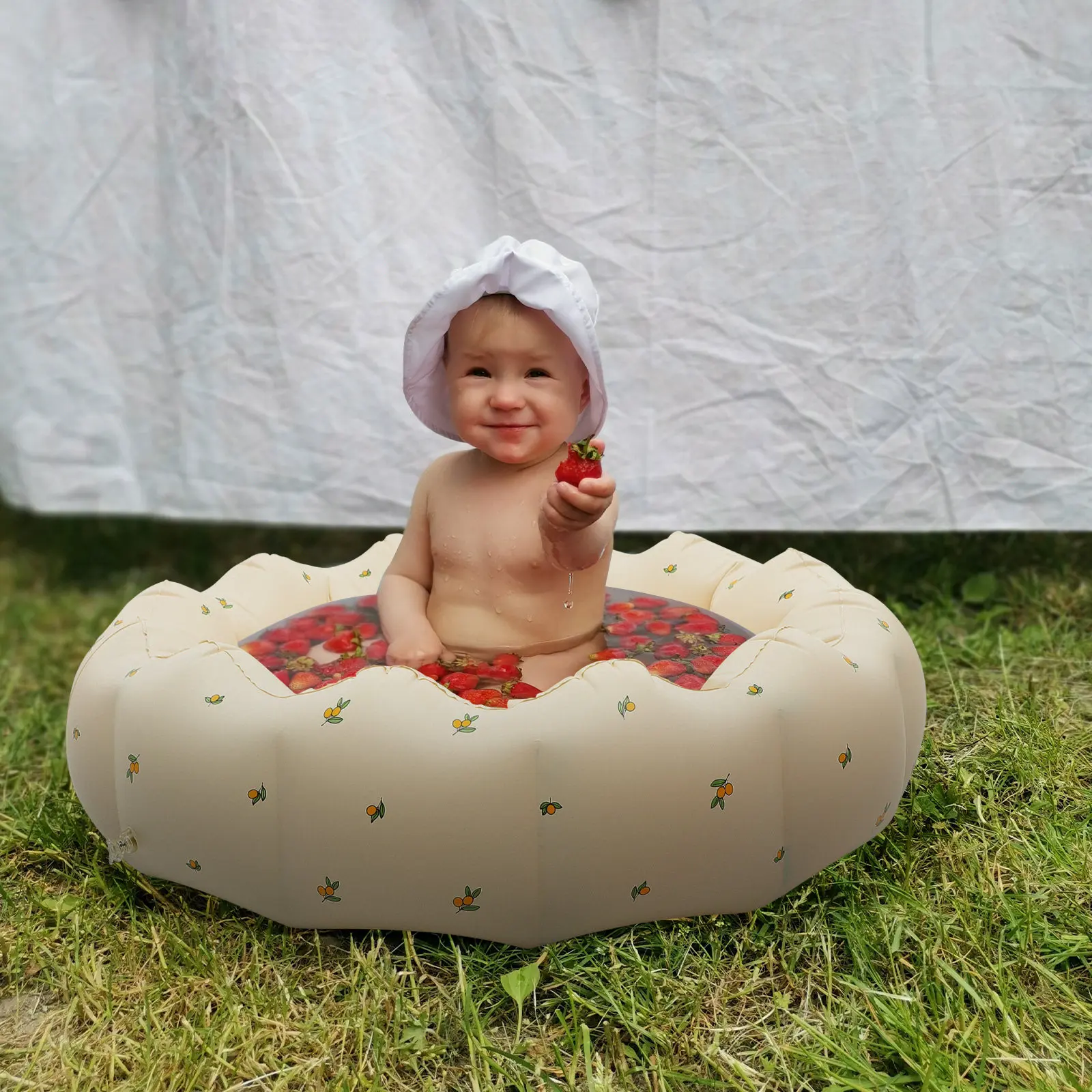 

Household Toddler Inflatable Pool Wear-Resistant PVC Baby Pool Accessory Parent-Child Interaction Fun Baby Accessory