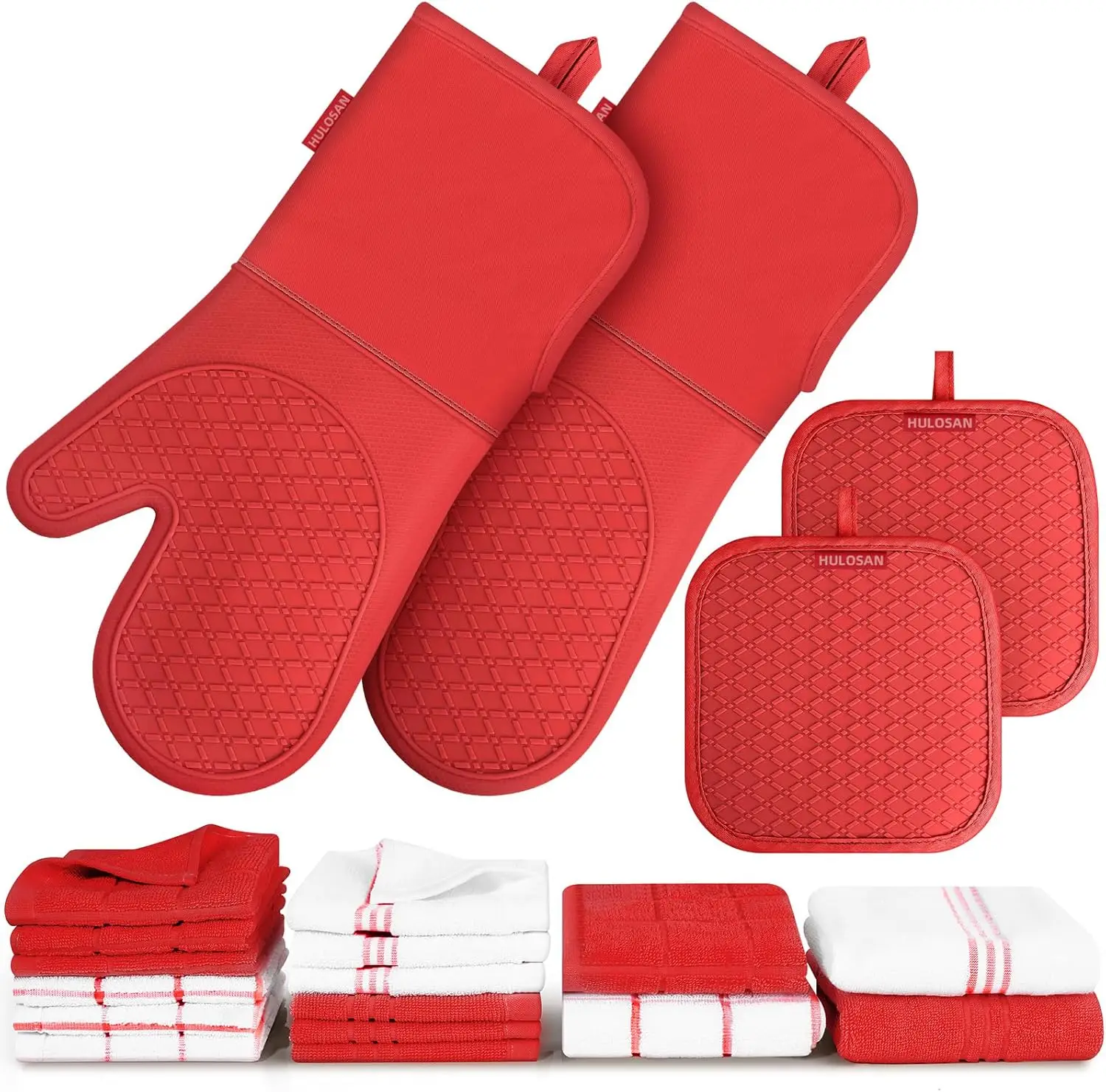 

Силиконовые прихватки для духовки, кухонные полотенца из 100% хлопка, супермягкие и удобные.