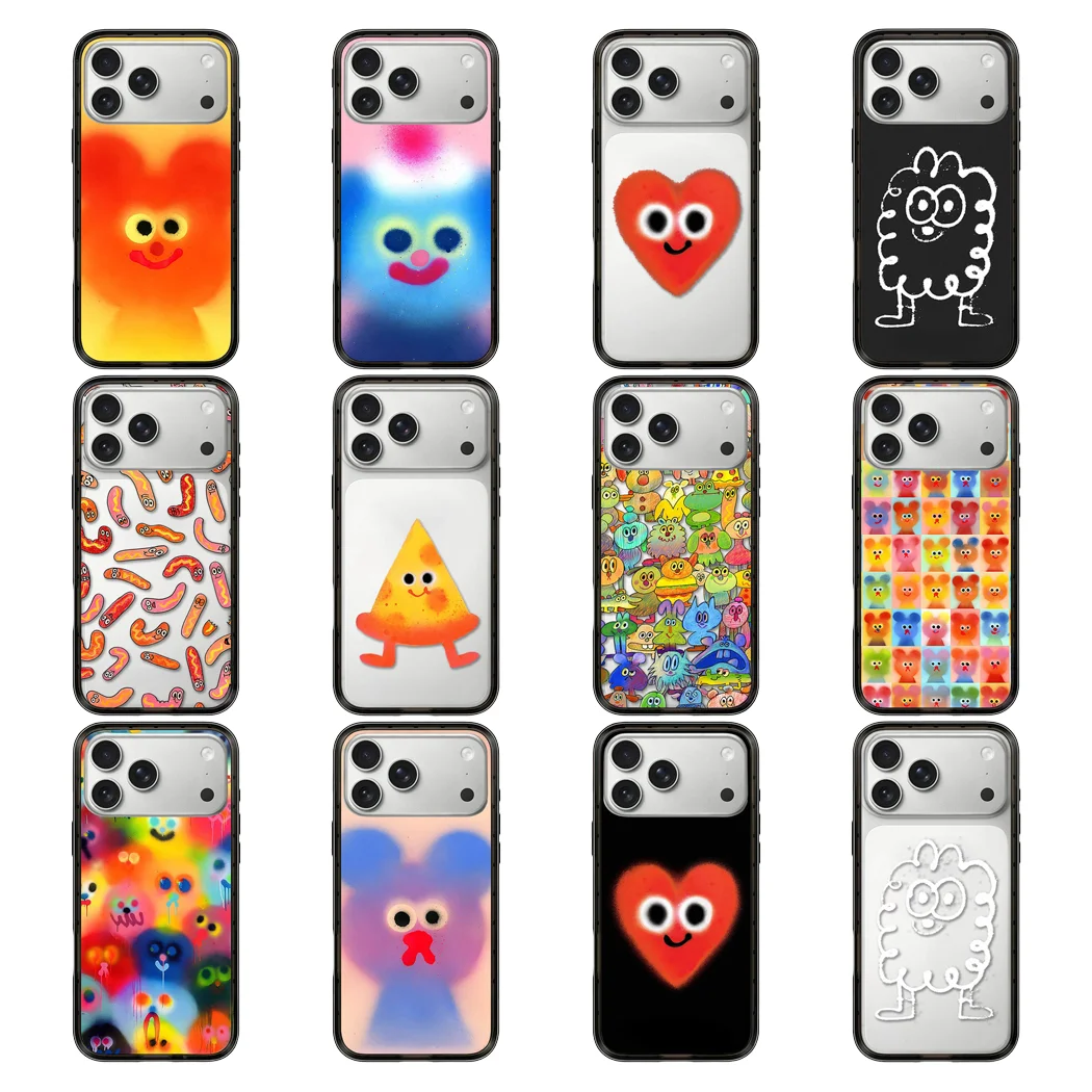

Graffiti Cartoon Multicolor Compact Acrylic Magnetic Phone Case Cover for IPhone 13 14 15 16 17 Pro Max Case for IPhone 17 Air