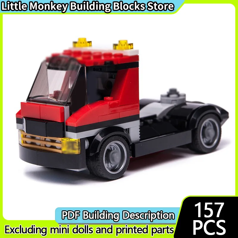 

Конструктор City Car Model MOC: Классический Европейский Тяжелый Грузовик, Модульная Технология, Подарки для Детей на Праздники, Набор для Сборки Игрушек