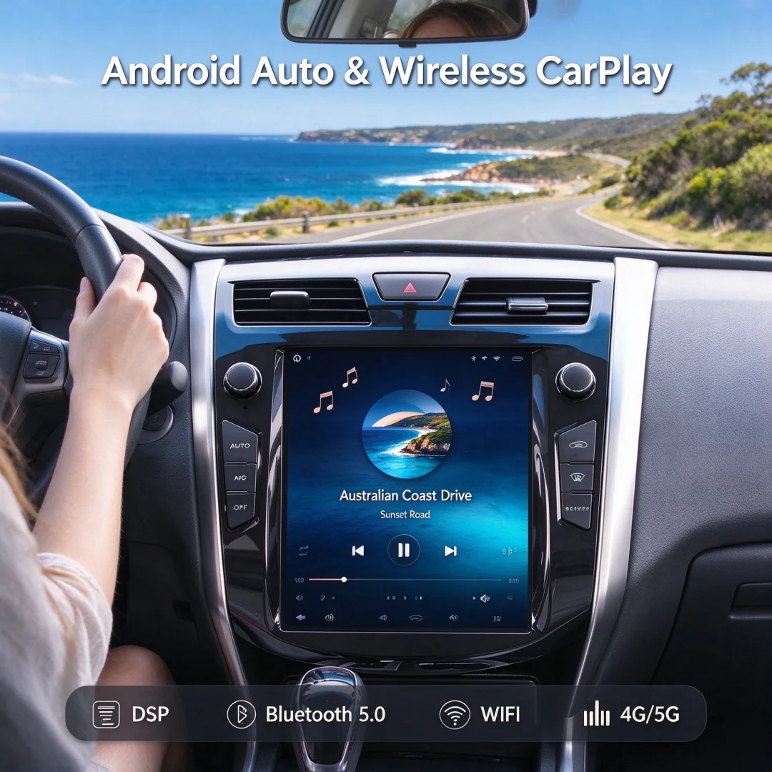 9.7inch Touch Screen For Nissan Teana Altima 2013 - 2017 Stereo GPS Car Multimedia Player CarPlay Android 14 Navi Autoradio DSP