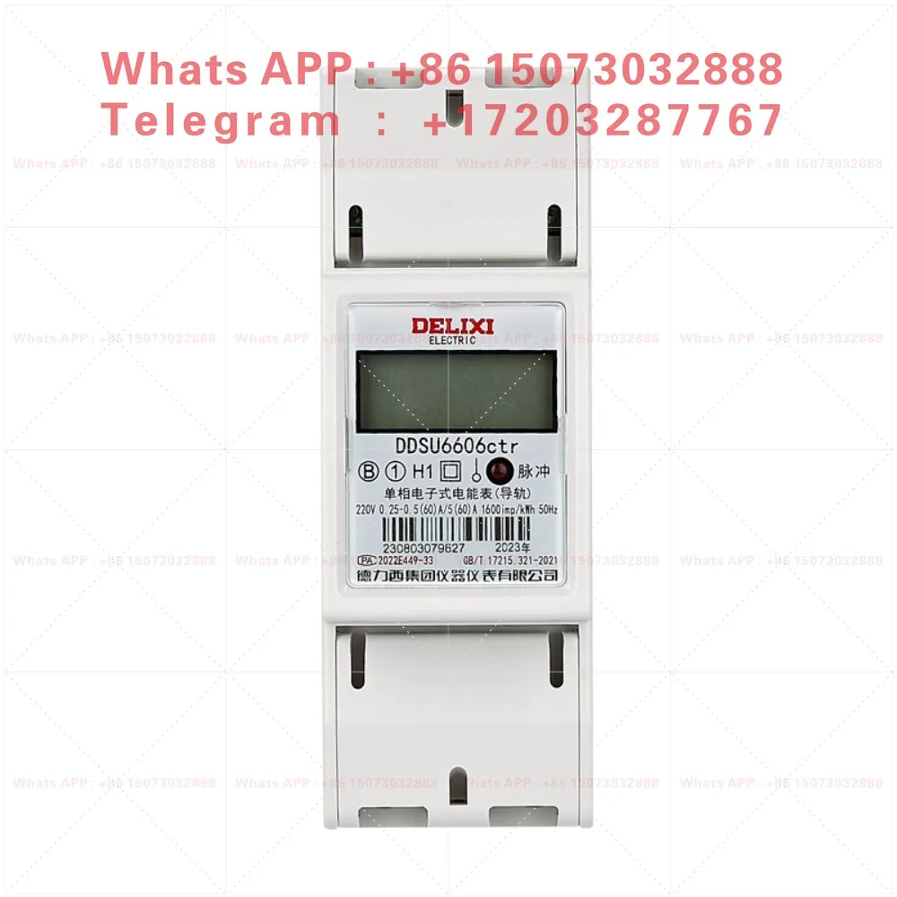 Rail single-phase meter DDSU6606vct 80A 6606ctr 60A three-phase four-wire DTSU
