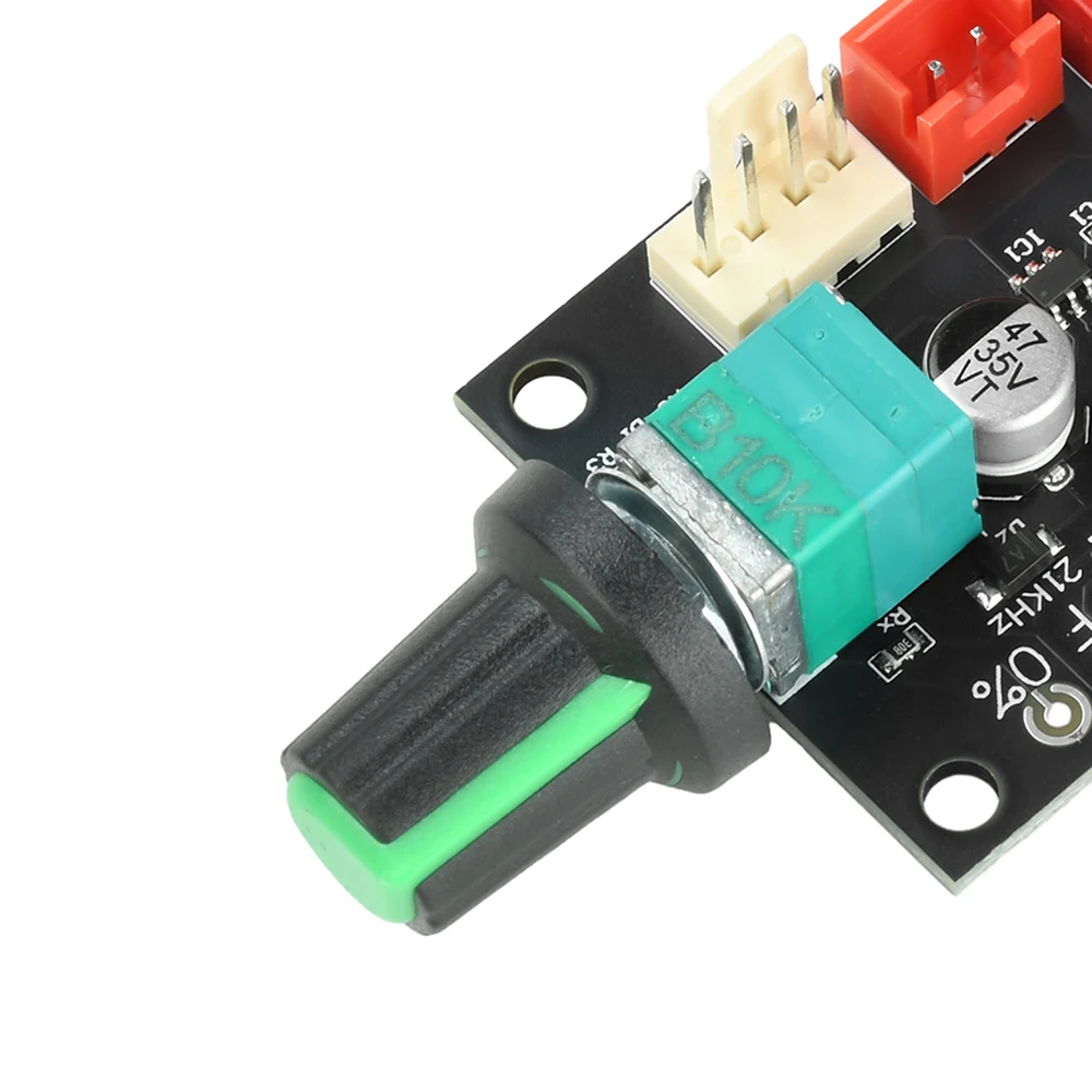 ترقية تيار مستمر 8-24 فولت 5A 4-سلك عالية الطاقة وحدة تحكم في سرعة المروحة لمحركات تيار مستمر بدون فرش PWM 0-100% 22 كيلو هرتز