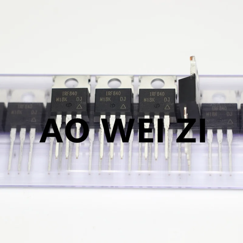 Aoweiz 10-50-100PCS 100%New Original IRF840 IRF840PBF TO-220 N-channel withstand voltage: 500V Current: 8A Field-effect transist