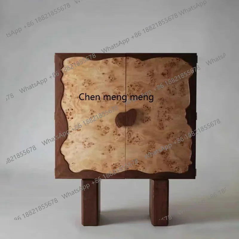 

X Solid wood dining side cabinet, creative home retro, porch, foyer locker