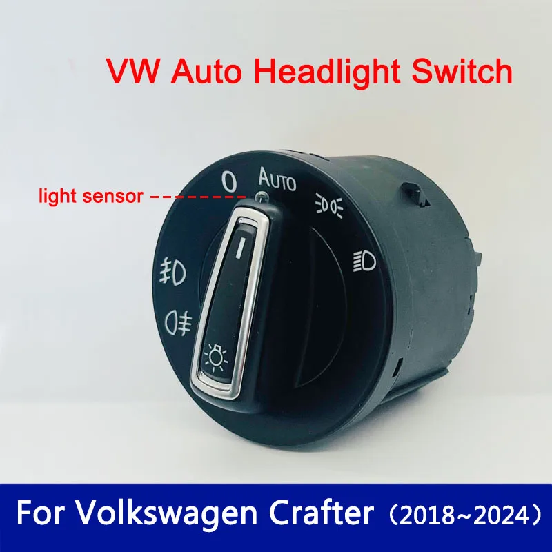 For Volkswagen Crafter SY SZ 2018~2024 2020 Automatic Car Light Switch Upgrade For MAN TGE VW Grand California Torsus Terrastorm