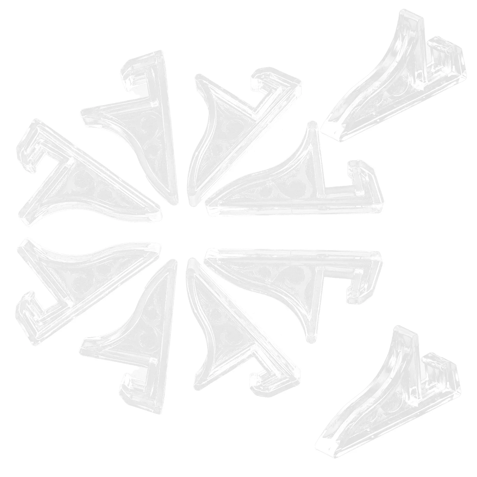 

10Pcs Plastic Display Stand Non-Scratch Base for Picture Frames Certificates Phones Desktop Showcase Multi-Functional Holder