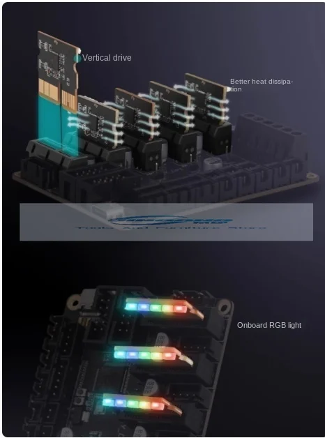 Applicable to   Mellow 5-axis Fly-DP5 5-axis RGB driver main board DIY3D printer accessories Klipper firmware