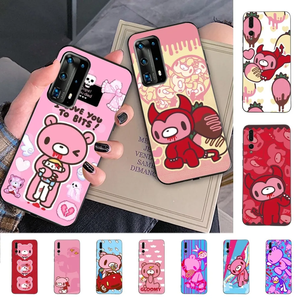 G-Gloomy B-Bear Cute Phone Case For Huawei P 8 9 10 20 30 40 50 Pro Lite Psmart Honor 10 Lite 70 Mate 20lite