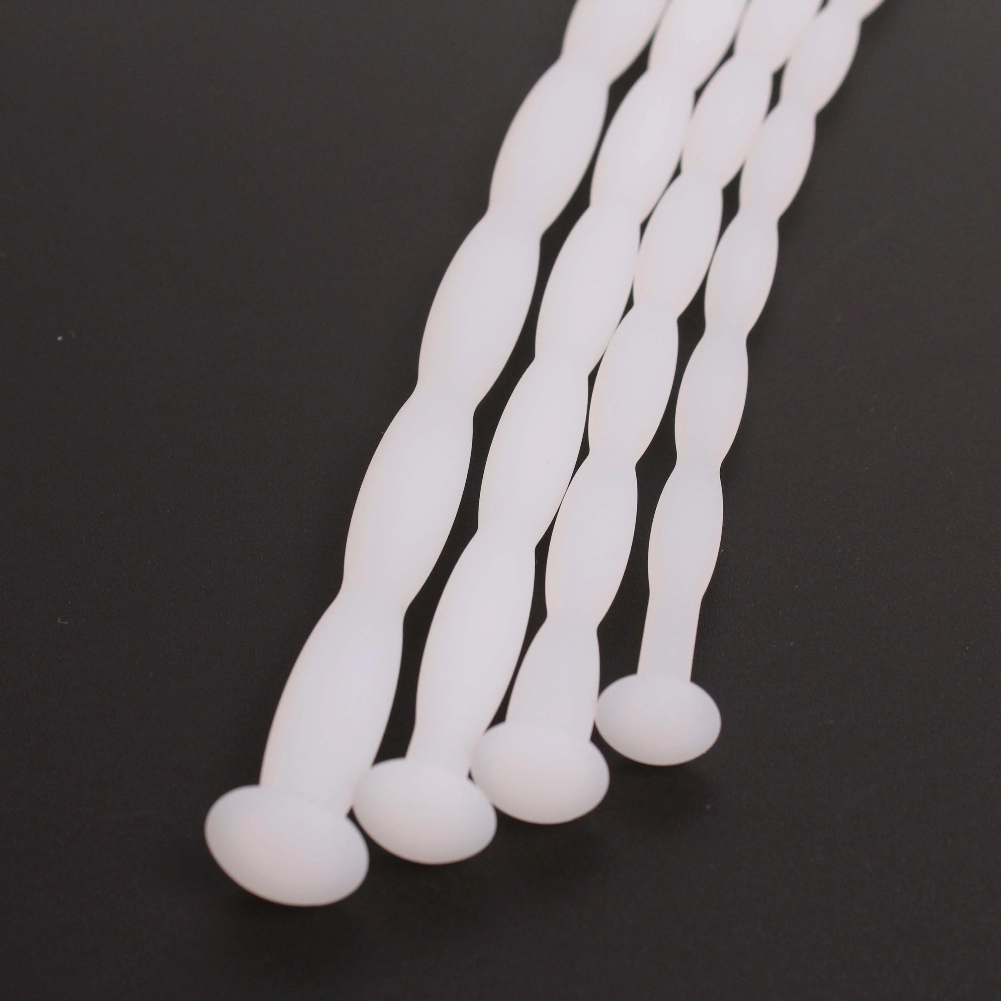 Manyjoy 8 Sizes White Wave Shape Silicone Urethral Dilator Male Masturbation Blockage Stimulator Catheter Adult Sex Toys for Men