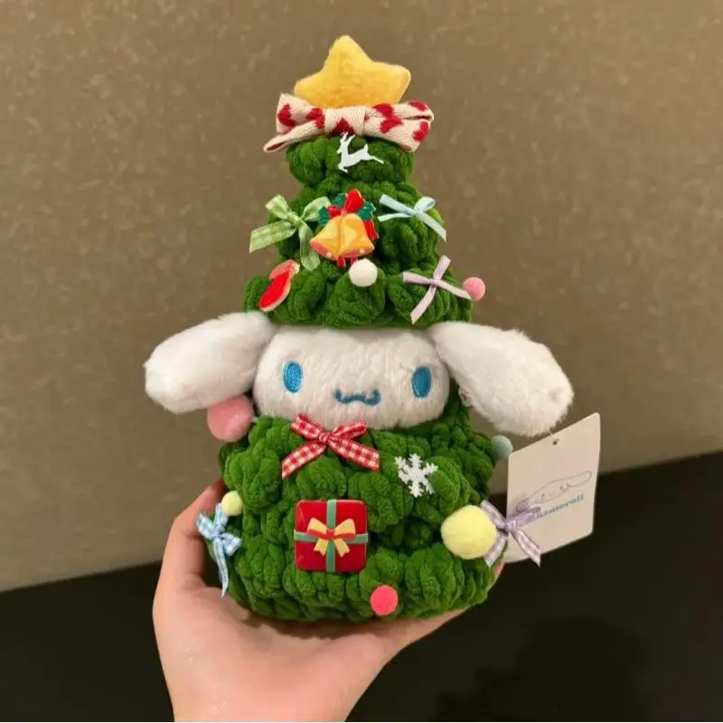 

Рождественская серия Sanrio Cinnamon Pochacco Pompompurin, товары в стиле аниме, короткая плюшевая кукла, подушка, подвеска, игрушки, подарок