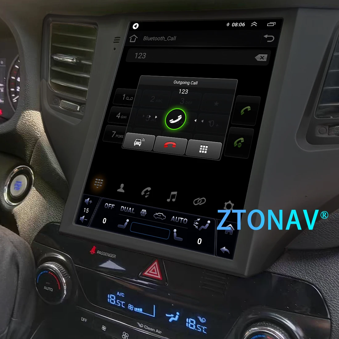 Car Stereo For Hyundai Tucson 2015 2016 2017 2018 Tesla Screen Radio Android Screen Car Media Player GPS Navi Auto Headunit