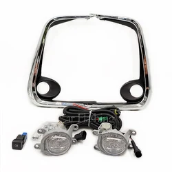 1 Set Front LED Fog Lights Fog Lamp For Toyota Corolla Altis 2019 2020 2021 2022 Chrome Trim With Harness Wiring Cover Grille