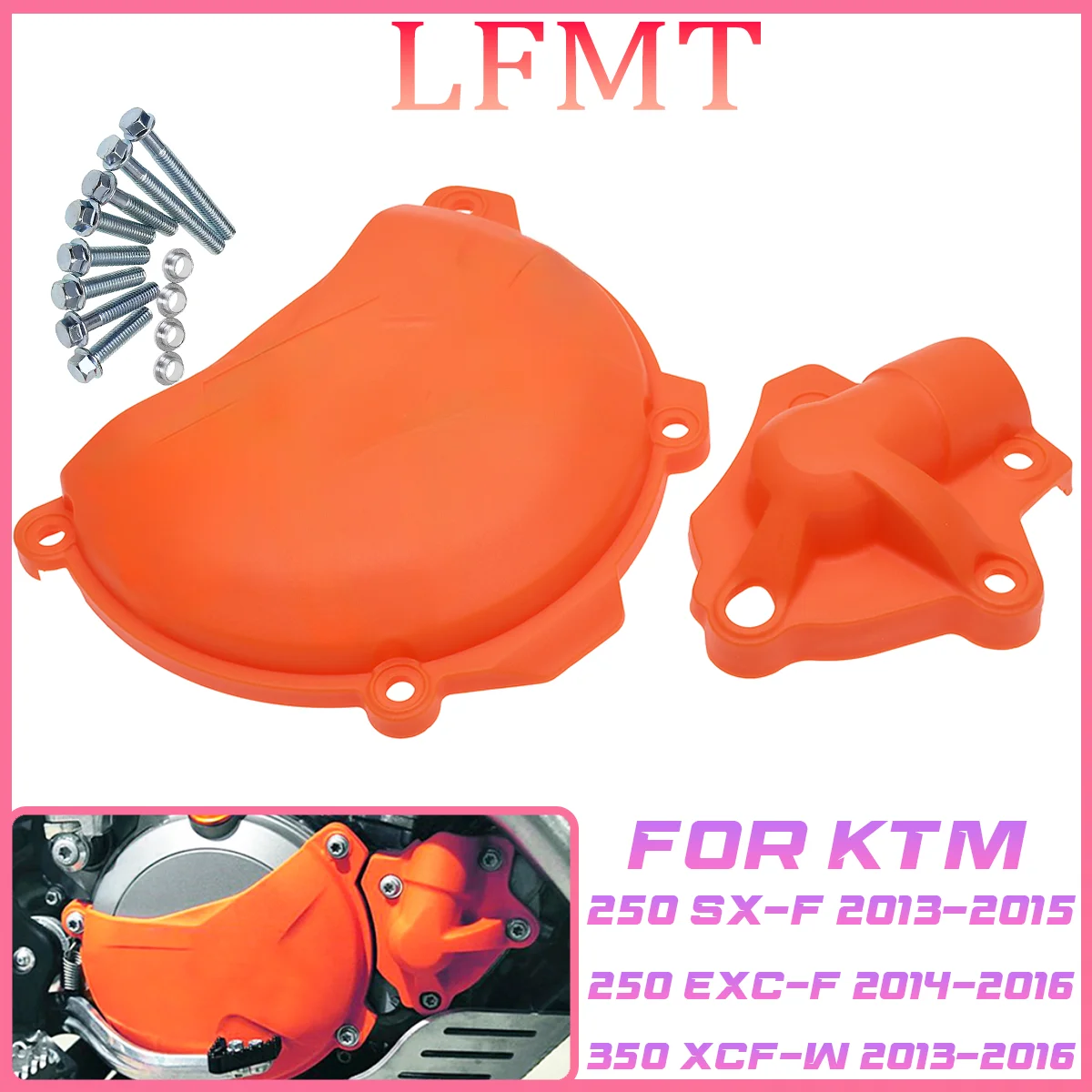 

Motorcycle Engine Clutch Guard Water Pump Cover For KTM 250 350 SXF EXCF SIX DAYS XCF XCFW SXF FREERIDE 2011 2012-2016 Dirt Bike