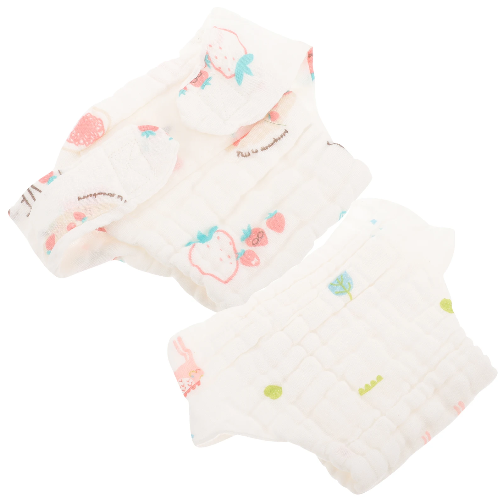 

2 pcs Pure Cotton Washable Diapers for Baby Girl Newborn Reusable Cloth Gauze Pants Infant DiaperReusable Absorbent Lightweight