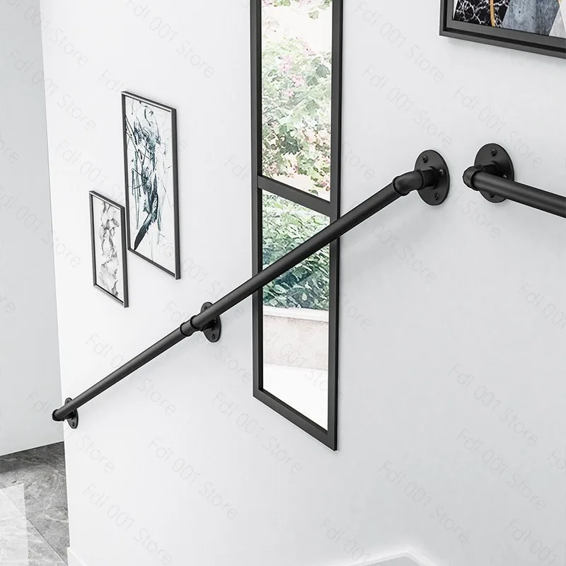 Staircase elderly handrails, minimalist indoor kindergarten corridors, attic walls, bar guardrails, passage railings