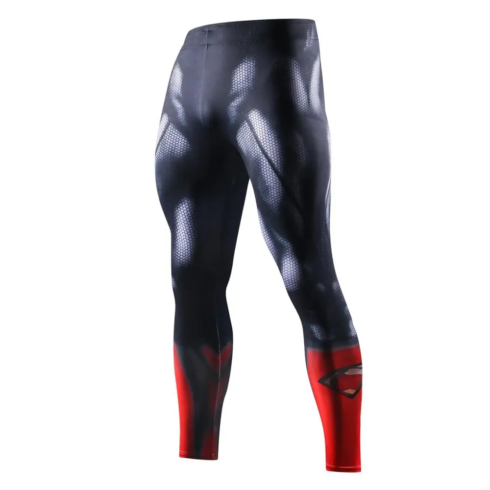 Compression Leggings Men Running Sports Men Tights 3D Printing Gym Fitness Jogging Pants Quick Dry Trousers Workout Training