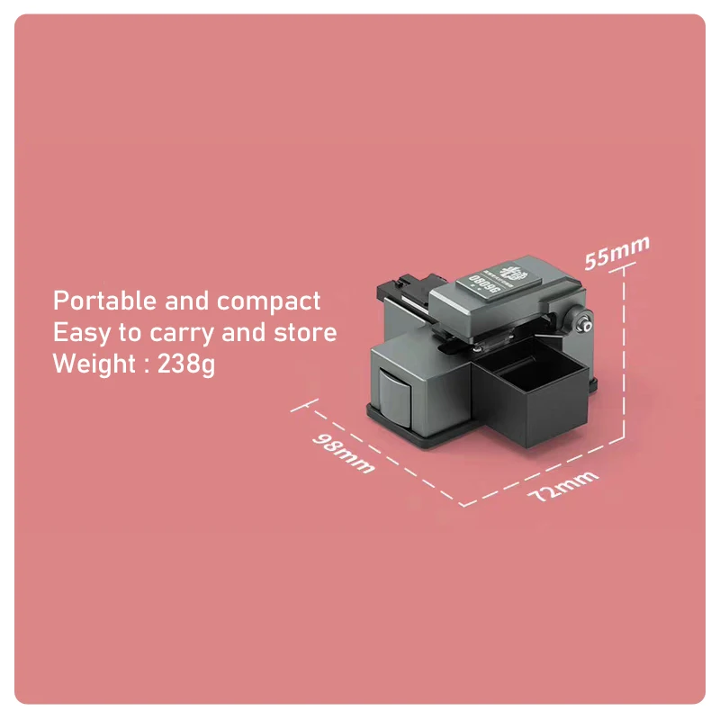 2023ใหม่0809กรัมมีดตัดไฟเบอร์ fttt เครื่องมือตัดสายไฟเบอร์ออปติกความแม่นยำสูงเครื่องมือตัดใบมีด16จุดหมุนอัตโนมัติ