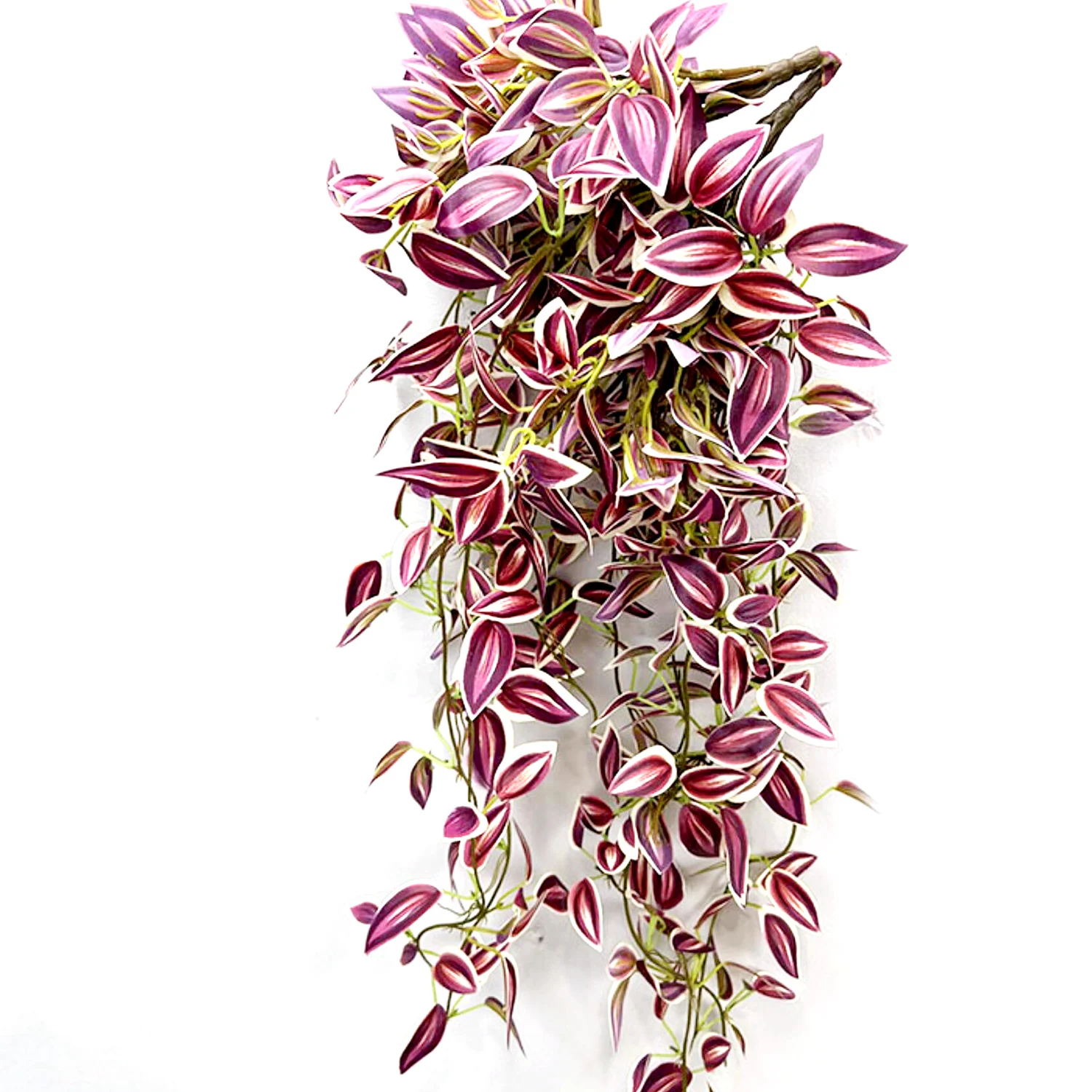 أوراق الكروم الصناعية ، نباتات معلقة وهمية ، أوراق شجرة الحرير ، الخيزران الأخضر ، الروطان المتعرج ، حديقة المنزل ، ديكور الزفاف ، 75*29"