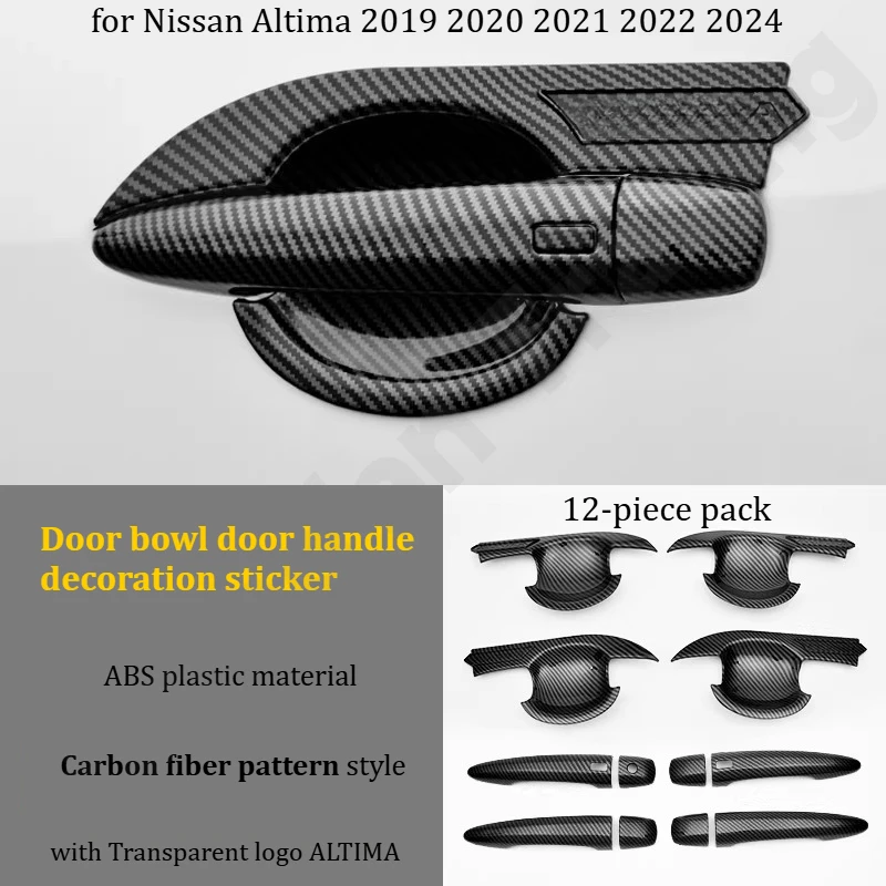 for Nissan Altima 2019-2024 Door bowl door handle decoration sticker/door handle anti scratch sticker/modified accessories view 5