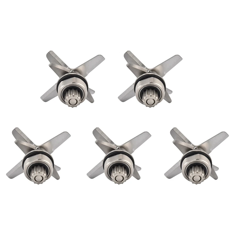 

5X Blenders Blades For TWK TM-767 TM-800 JTC-767 JTC-800 VITAMIX Stainless Blade Mixer Spare Parts