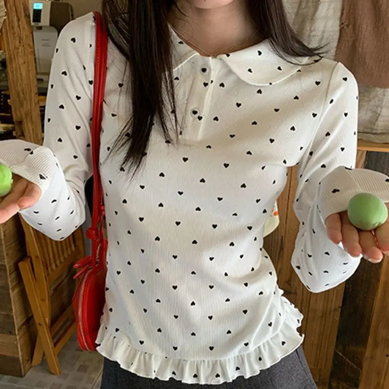 Kimotimo 2026 Women Spring Autumn Hot Girl Long Sleeve Crop Top Slim Fit Versatile Unique Design Undershirt T-shirt Clothing - view 3