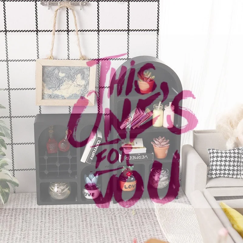 1/12 Poppenhuis Simulatie Mini Boekenplank Opbergkast Model Poppenhuis Meubels Decoratie Poppenhuis Living Scène Ornament