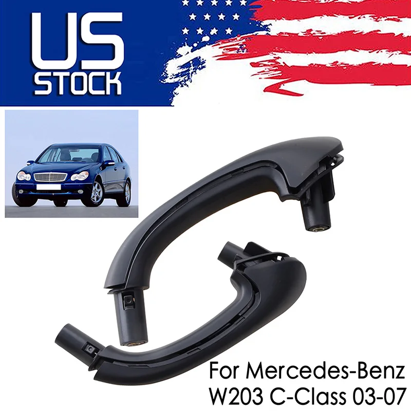 Fit For Benz W203 C-Class 2003-2007 Inner Door Grab Handle Interior Pull Strap Cover Trim Replacement Car Decorative Accessories