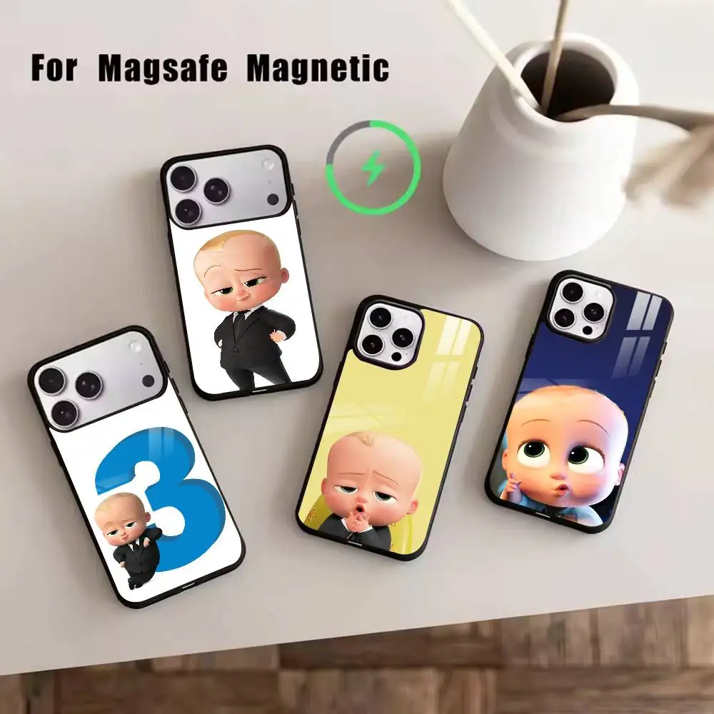 

B-Baby Boss Baby 3 Phone Case For iPhone17,16,15,14,13,12,11 Plus,Pro Magnetic For Magsafe Wireless Charging