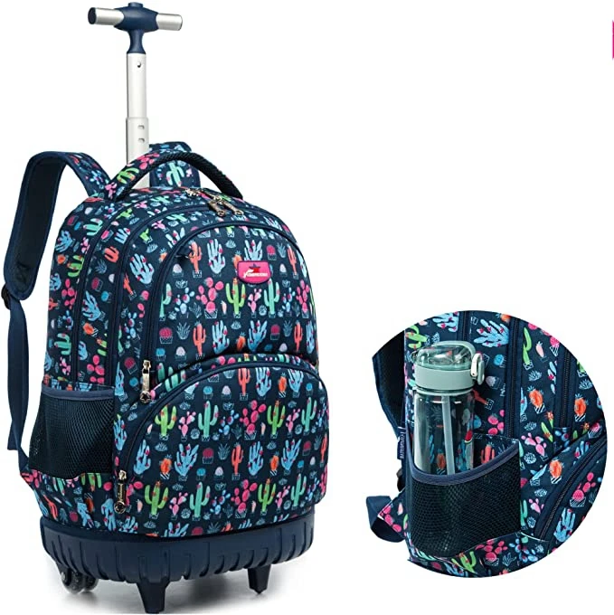 School Rolling backpack for girls kids School Trolley Bag for boys School Wheeled backpack Bag Rolling School bag with wheels