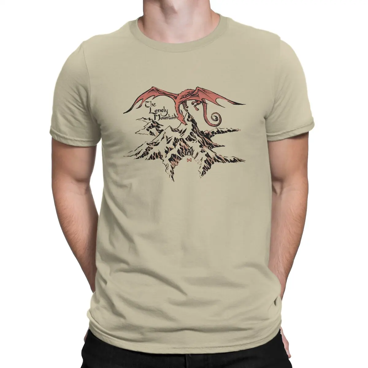 

Men Lone T Shirts Dragon Design 100% Cotton Clothes Vintage Short Sleeve O Neck Tee Shirt Unique T-Shirt