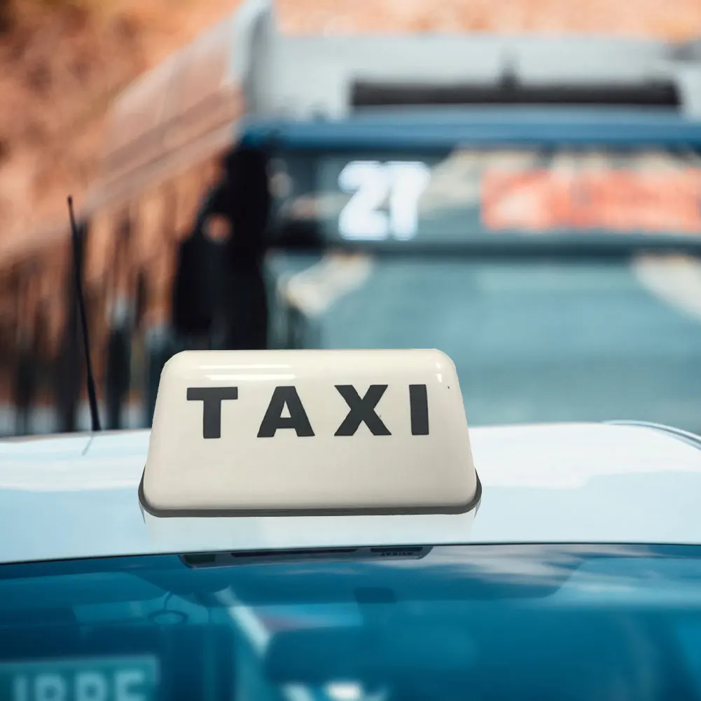 12 فولت موضة سيارة أجرة تسجيل ضوء مع قاعدة لاصقة تاكسي الضوء العلوي 3 واط سيارة أجرة قبة ضوء أبيض/أصفر سقف علوي توبر السوبر مشرق