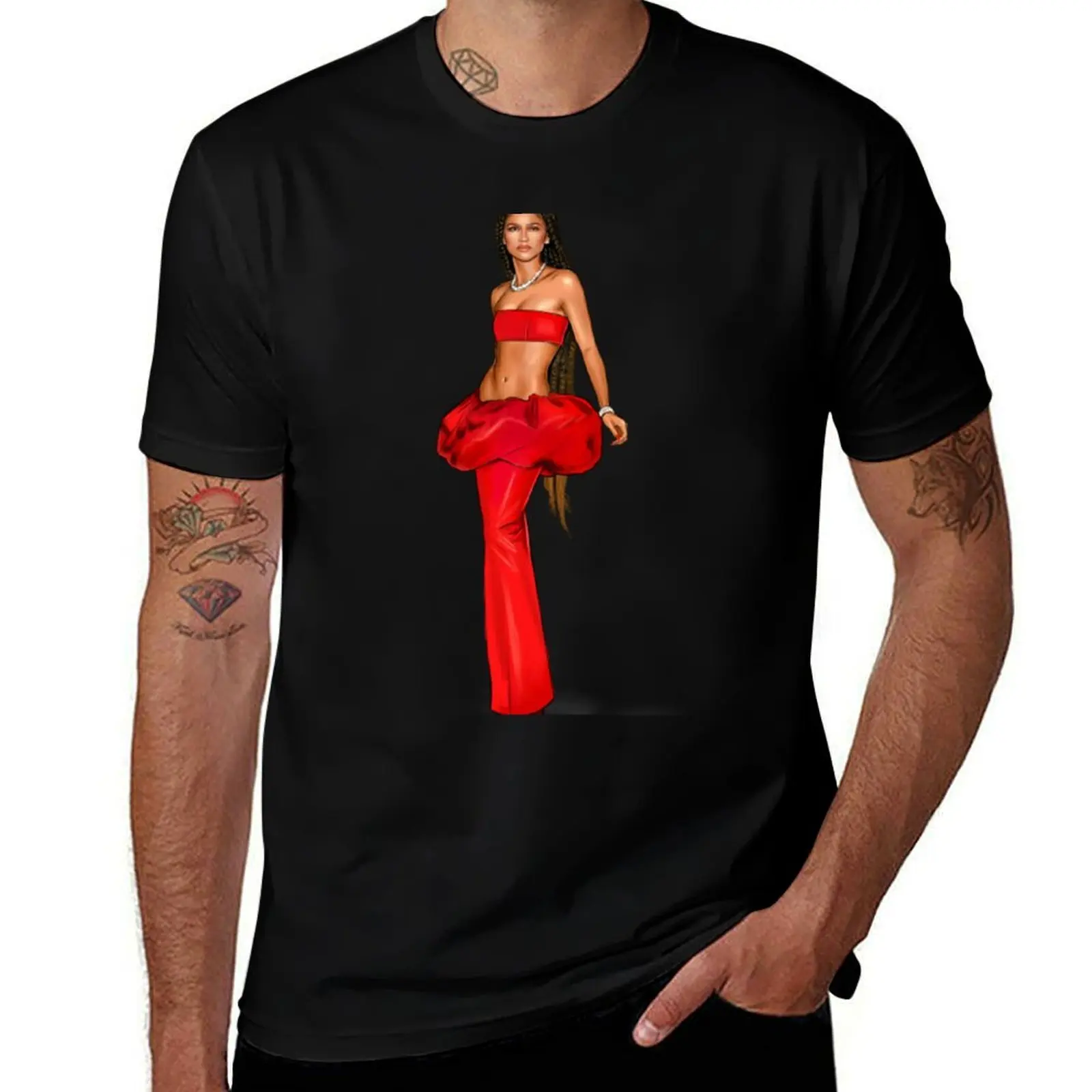 Euphoria zendaya T-Shirt Style décontracté T-shirt de travail