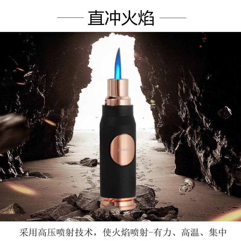 New Jobon Bullet Shaped Cigar Lighter Jet Multi-purpose Butane Gas Torch Lighter Spray Gun Cigarette Outdoor Survival Smoke Tool