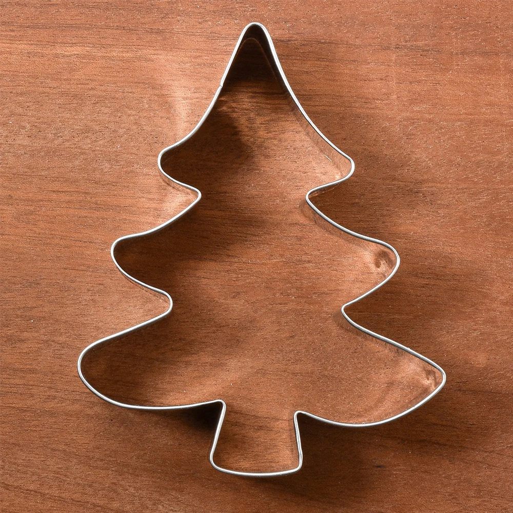 KENIAO Christmas Tree Cookie Cutter - 11 and 10.8 CM - Biscuit Fondant Sandwich Bread Mold - Stainless Steel - by Janka