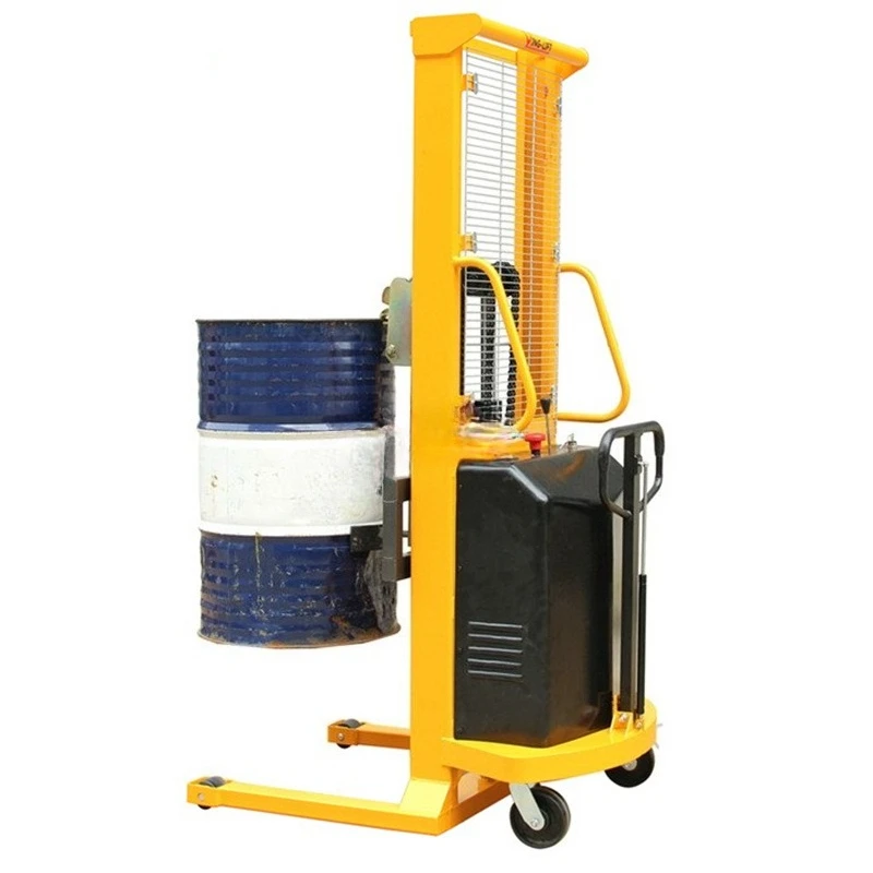 

Eagle beak buckle stacker electric oil drum stacker truck rises 1.6 meters oil drum loading and unloading truck
