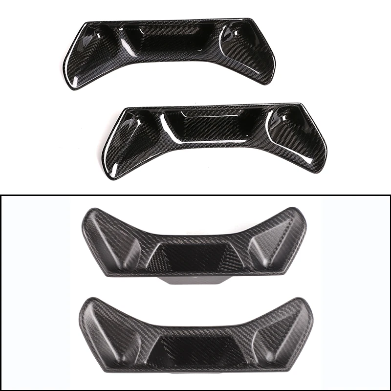 

2 PCS Real carbon fiber Car Front Seat Back Trim Cover Car Styling Auto Interior Accessories Fit for TOYOTA SUPRA MK5 A90 2019+