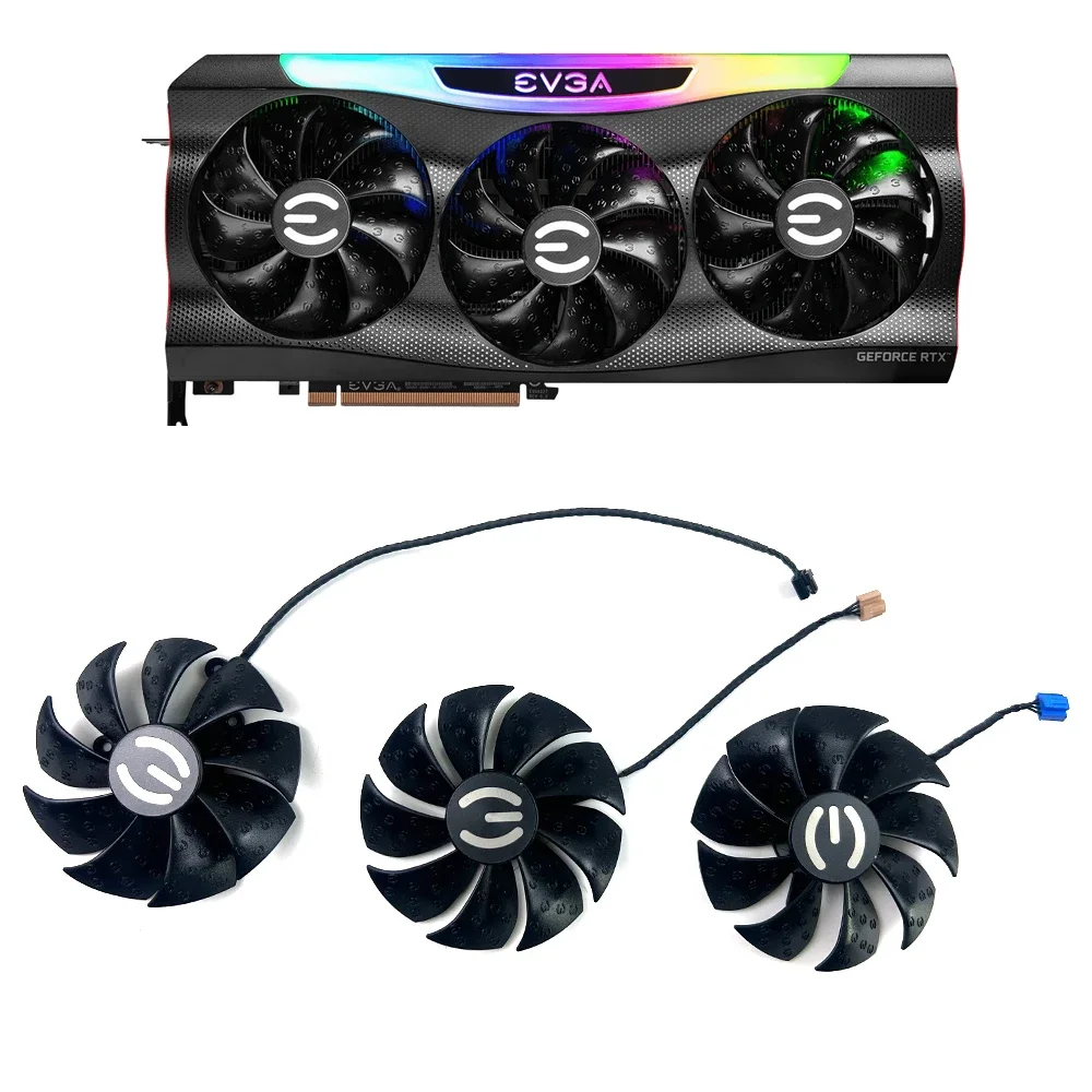 NEW Cooling Fan 88mm 4pin PLD09220S12H for EVGA GeForce RTX 3060 Ti 3070 3080 TI 3090 FTW3 XC3 ULTRA GAMING Fan Cooler