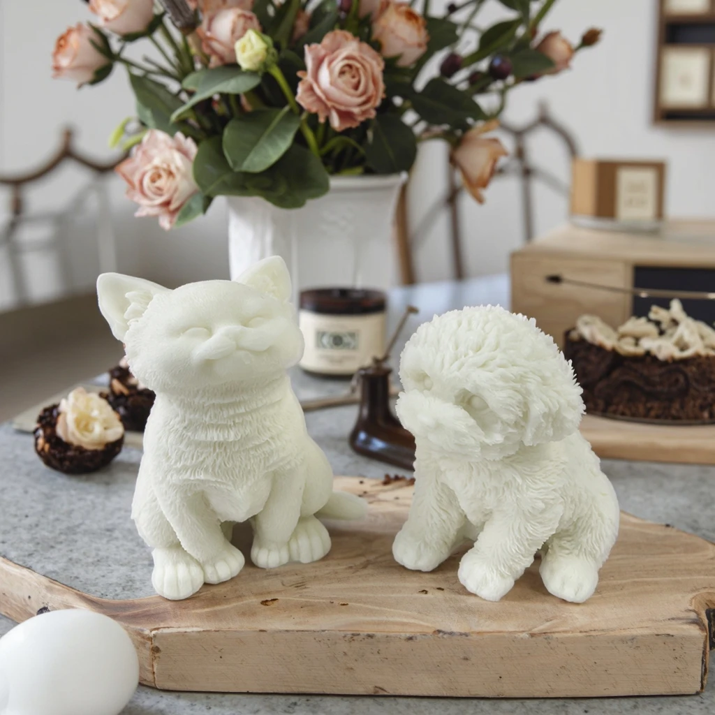 

Силиконовые формы для свечей 3D: большие медведи, собаки, кошки для изготовления свечей