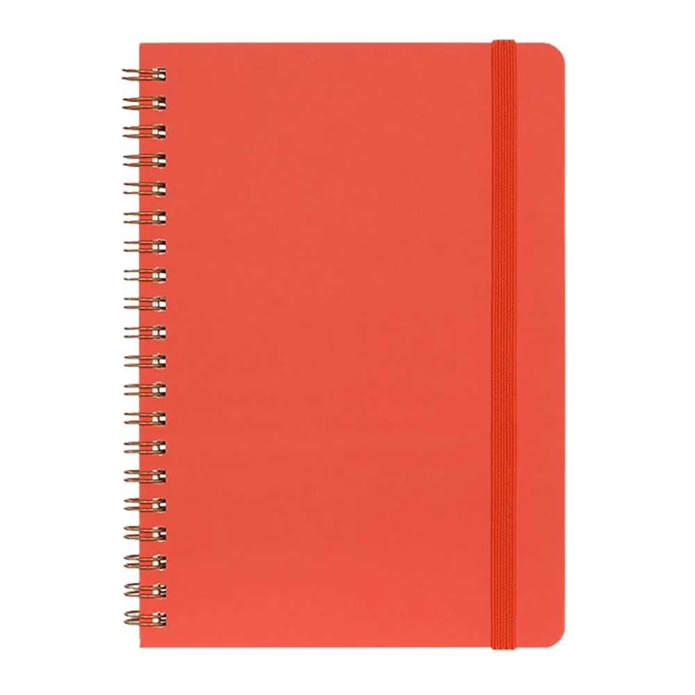 

Multi-purpose B6 Coil Notebook Thicken Strap Design Diary Book Spiral Binding Memo Pad Students Stationery