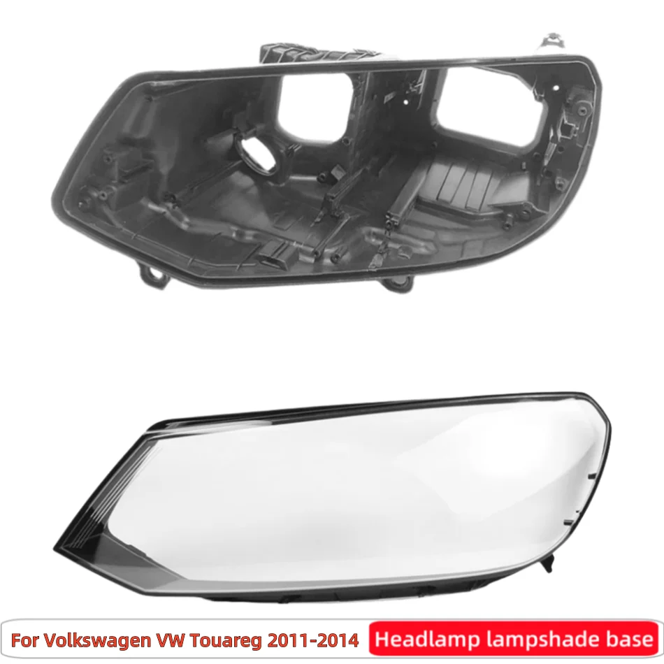 For Volkswagen VW Touareg 2011 2012 2013 2014 Car Products Base Head Lamp Shell Rear Housing Lamp Cover Headlights Lights Glass