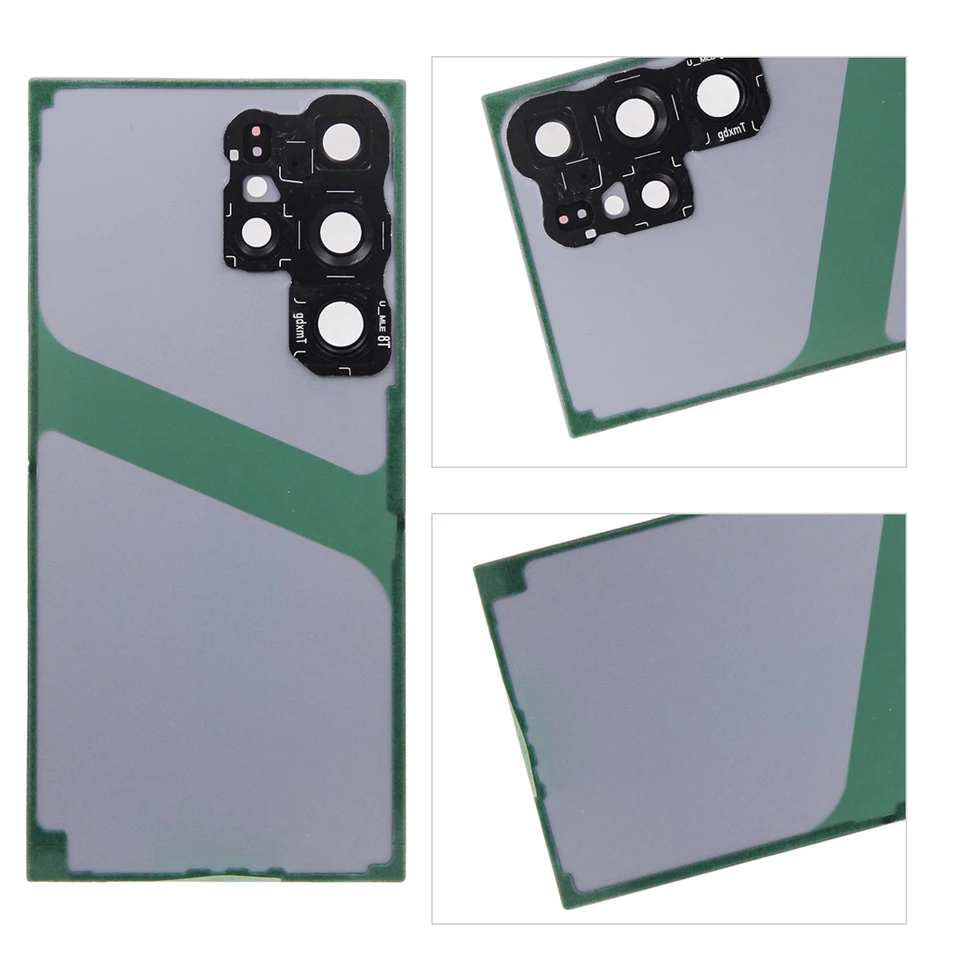Para Samsung S24 Ultra Cubierta de Batería de Vidrio Carcasa Trasera Panel con Lente de Cámara Piezas para S24U Cubierta de Batería 5