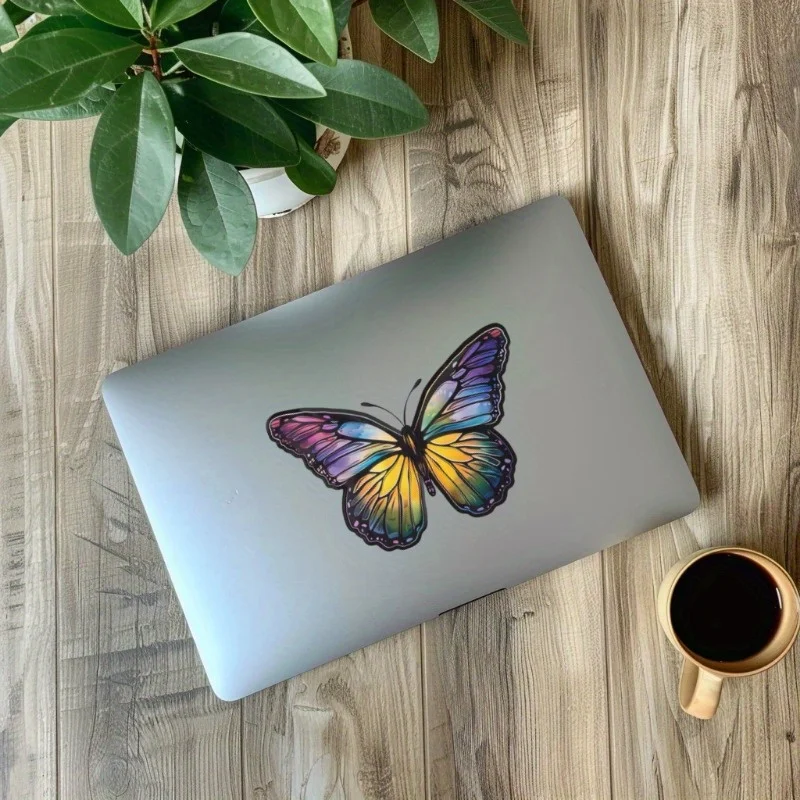 1PC Funny Butterfly Motorcycle Sticker for Motorbike Fuel Tank Fairing Helmet Decoration Car Body Waterproof Animal Vinyl Decals