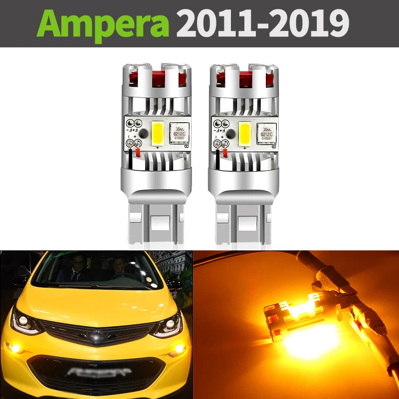 2x LED Front Turn Signal Light Accessories Lamp For Opel Ampera e 2011-2019 2012 2013 2014 2015 2016 2017 2018