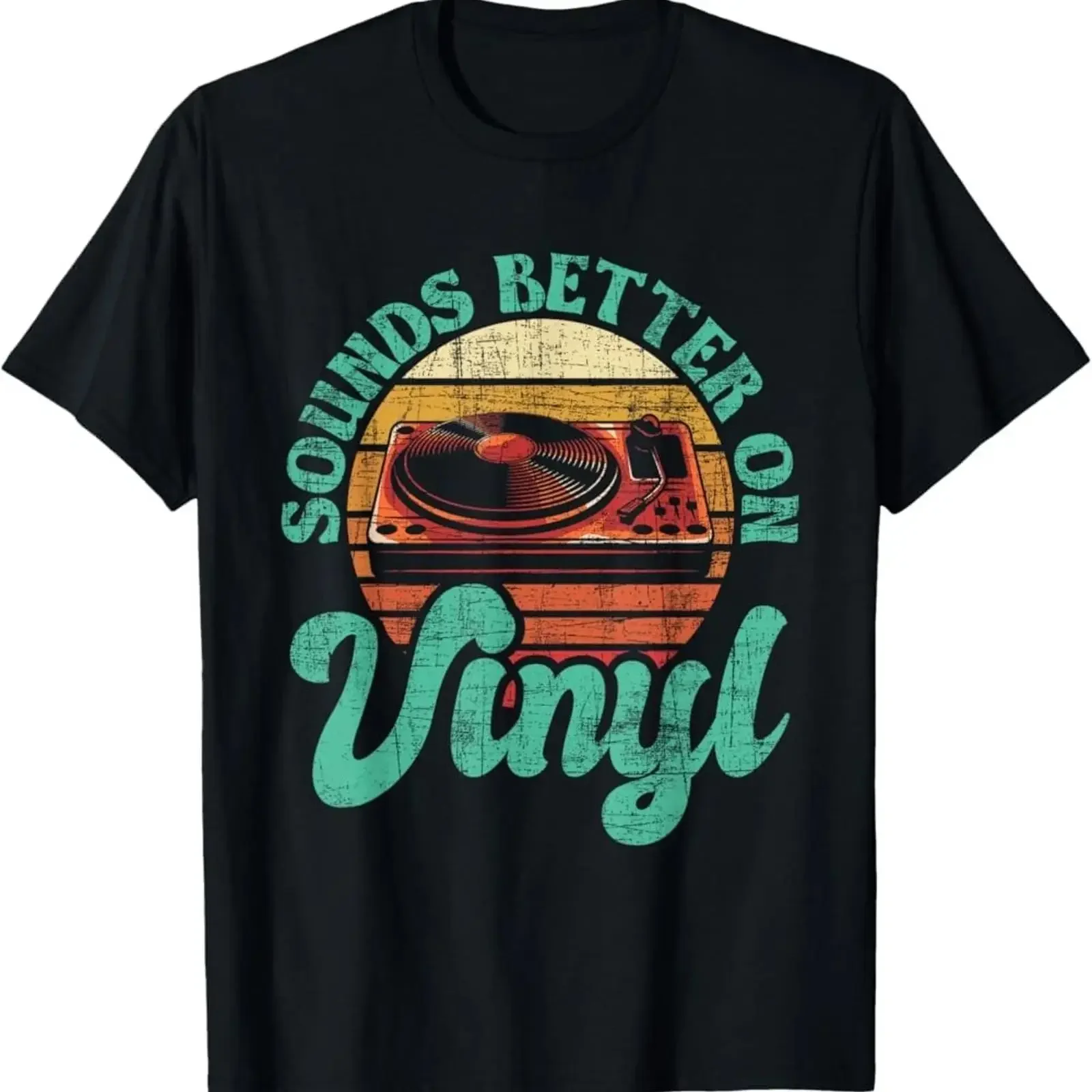 NUEVA LIMITADA Sounds Better On Vinyl Camiseta de coleccionista discos para amantes la música vintage Washed designer clothes