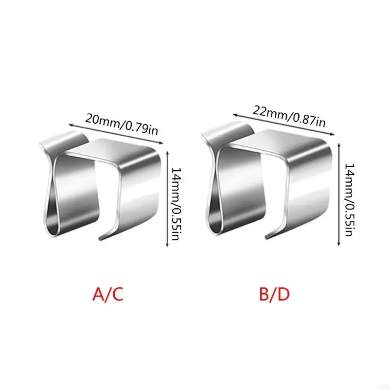 Paquete K3KD 50 clips canales para luces ganchos metal duraderos ganchos libre montaje luz duradero para
