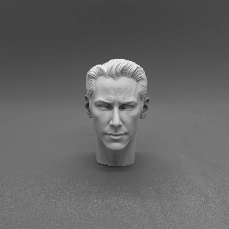 1/6 Scale Resin Diecast Head Sculpture Model British Actor Keanu Head Carving Fit 12'' Action Figure Unpainted