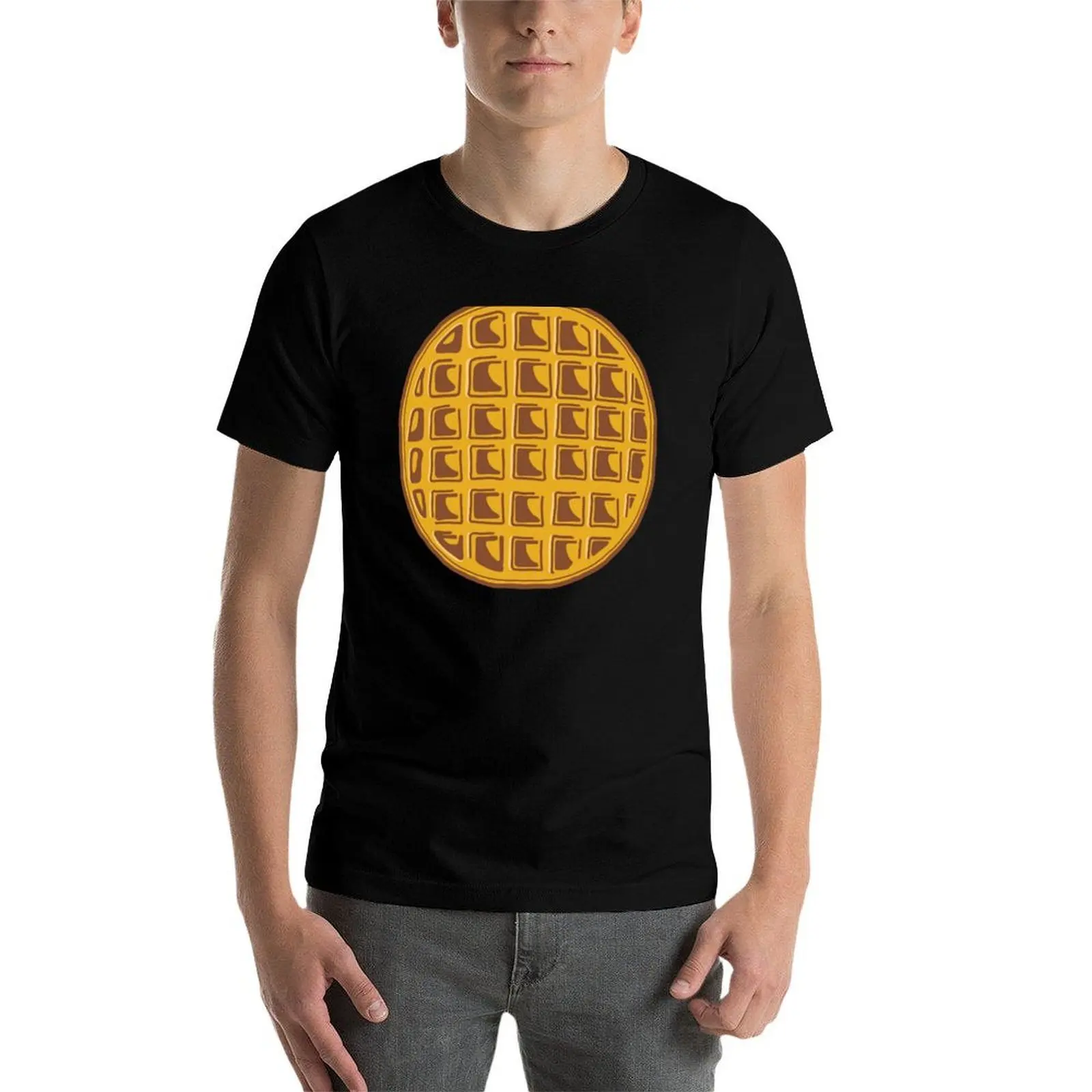 تي شيرت Eggo Waffles تي شيرت مضحك تي شيرت رجالي تي شيرت عادي