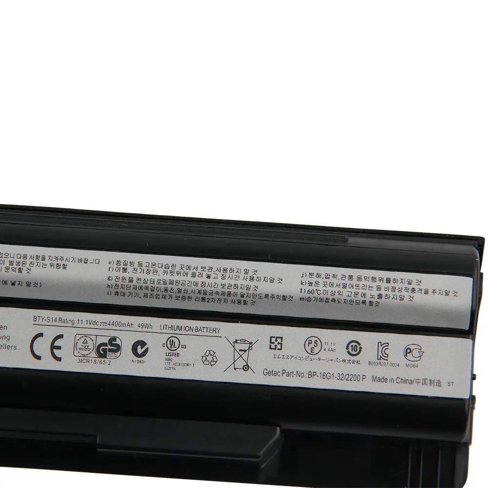 

4400 мАч TY-S14 BTY-S15 для MSI GE60 GE70 CR650 FR600 E1315 E1312 FR700 FX700 аккумулятор для ноутбука