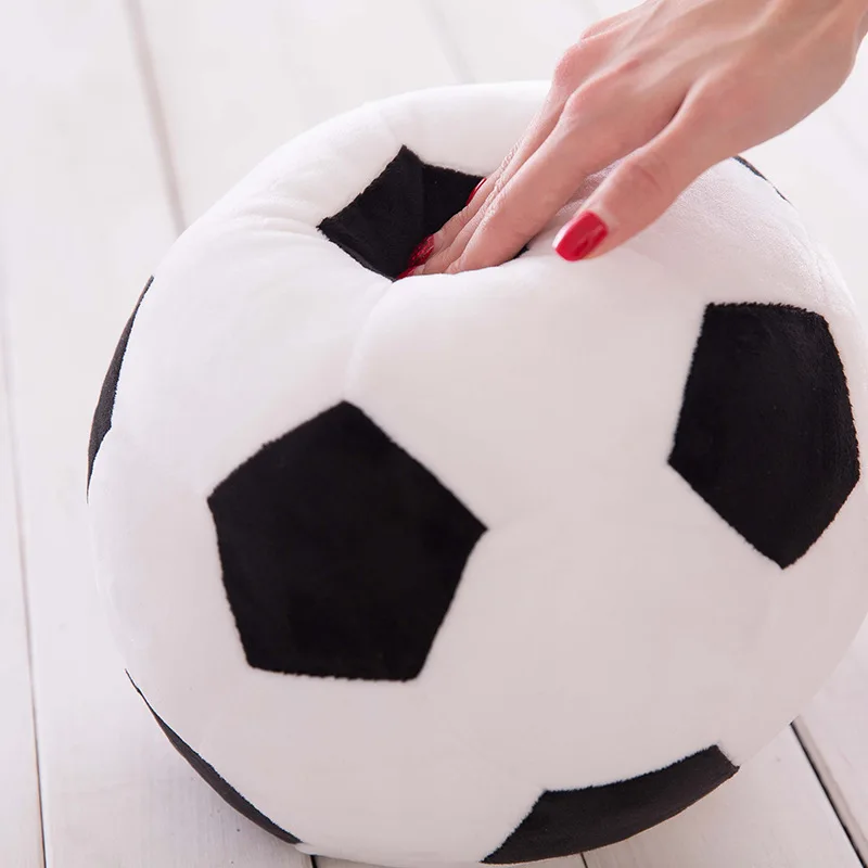 20cm Simulation Stuffed Football Plush Toy Imitation Soccer Ball Soft Doll for Children Presents Gift Early Education Toy